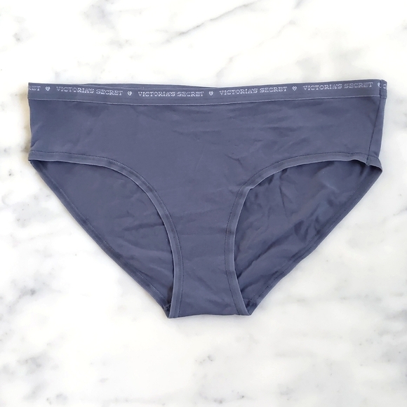 NWT. Vintage VS Hiphugger '2015 Party Girl' Gold Painted & Waistband Logo Panty. - Picture 2 of 3